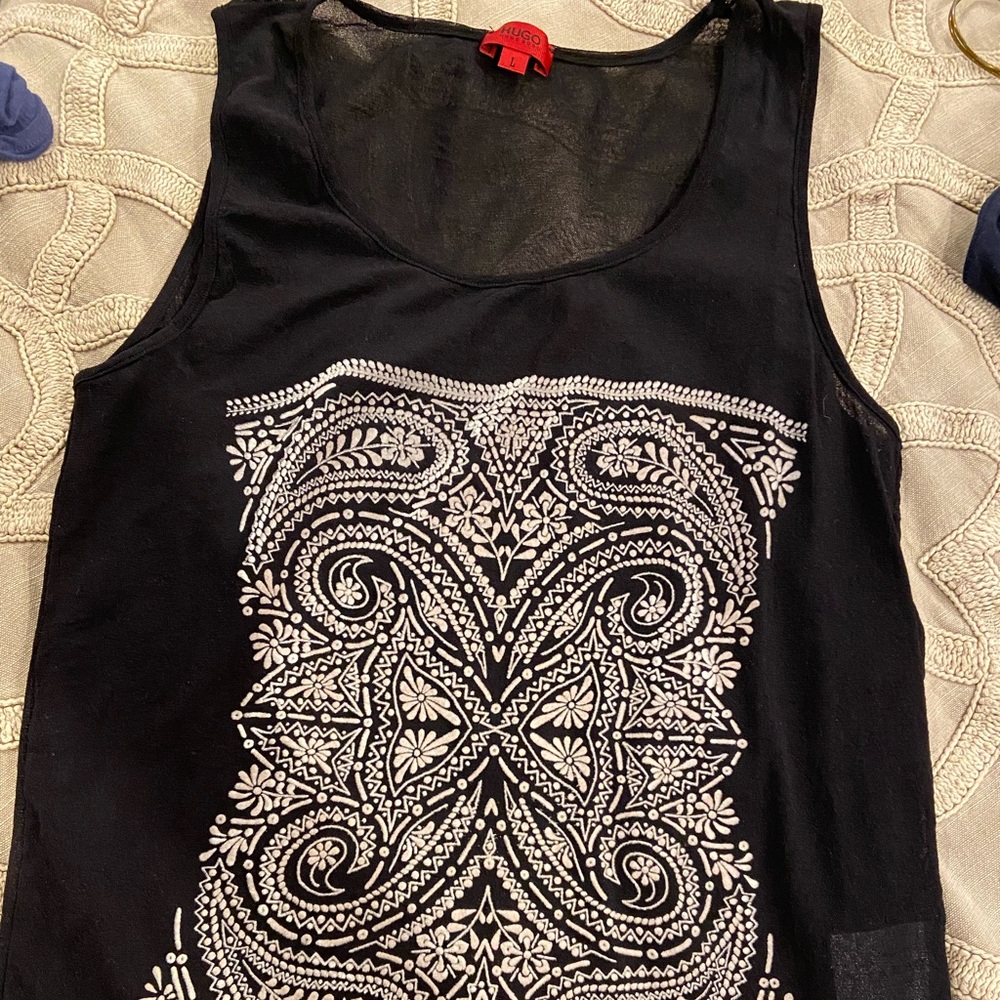 Hugo Boss women’s sheer tank top. Authentic Hugo Boss